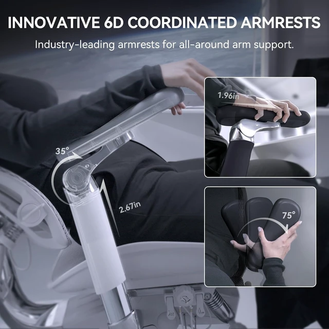 Alt view image 6 of 7 - Doro S300 Ergonomic Office Chair with Full-Body Coordinated Support