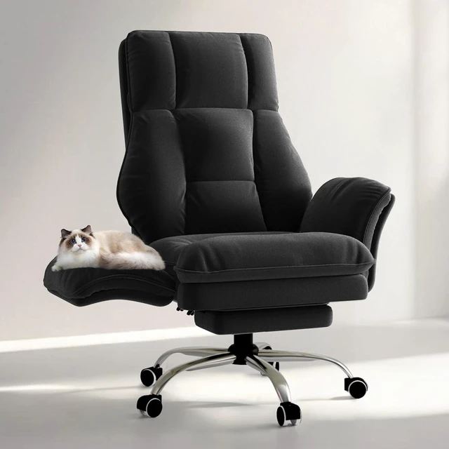 Main image of Big & Tall Office Chair with Flip Armrests for Pets & Cross Legged Sitting