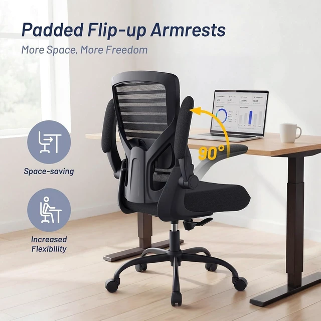 Alt view image 7 of 7 - Ergonomic Office Chair for Long Hours, 4" Molded Foam Cushion, 350 LBS