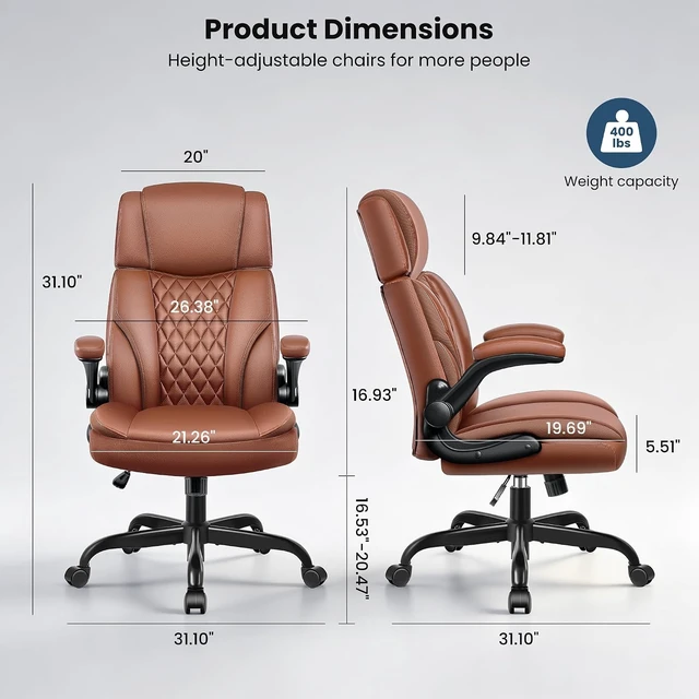 Alt view image 2 of 7 - Ergonomic Executive Computer Office Chair for Home Office