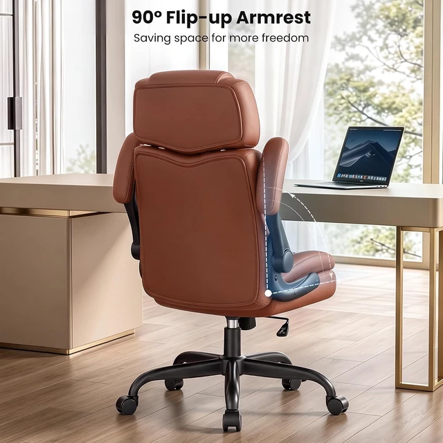 Alt view image 7 of 7 - Ergonomic Executive Computer Office Chair for Home Office