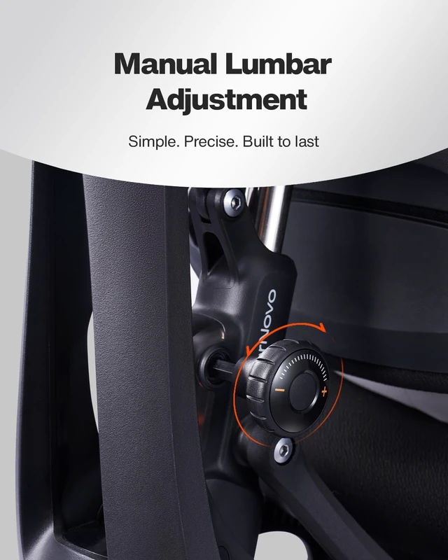 Alt view image 4 of 7 - Omni SE Dynamic Ergonomic Office Chair with Manual Lumbar, 48cm