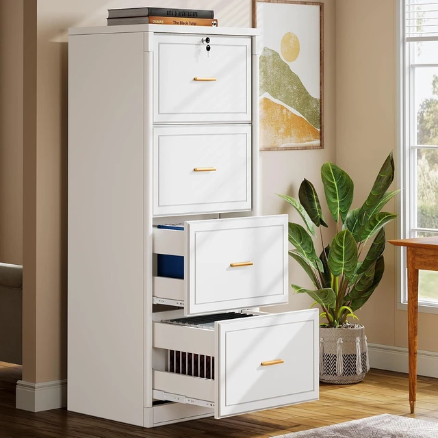 Main image of 4 Drawer File Cabinet with Lock for Home Office