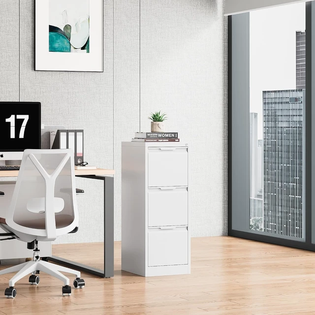 Alt view image 2 of 7 - 3 Drawer Metal File Cabinet with Lock