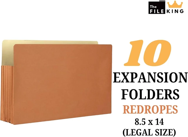 Alt view image 2 of 6 - Expanding Accordion File Folder Legal Size 8½ x 14