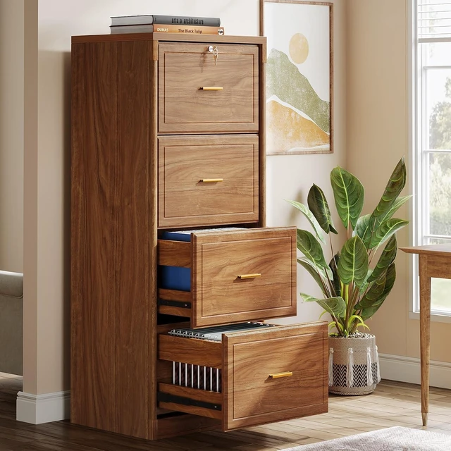 Main image of 4 Drawer File Cabinet with Lock for Home Office