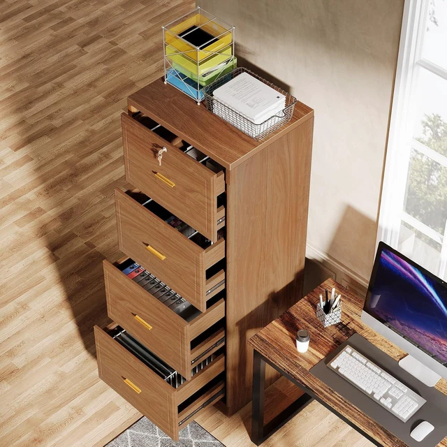 Alt view image 4 of 7 - 4 Drawer File Cabinet with Lock for Home Office