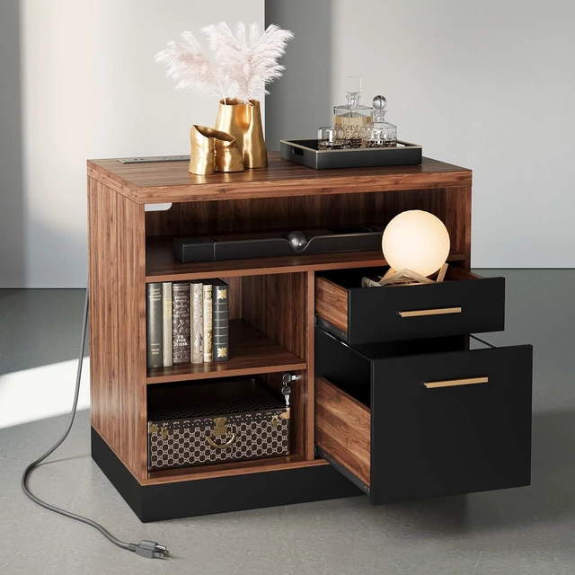 Main image of Lateral 2 Drawer File Cabinet with Lock for Home Office