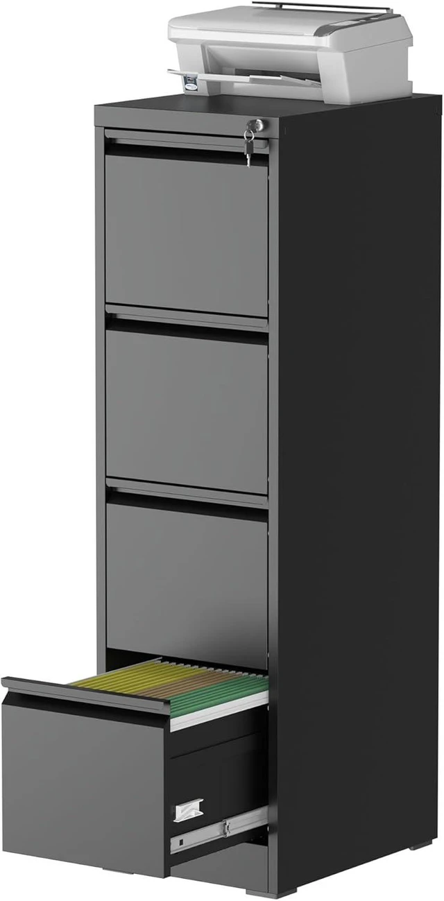 Main image of 4 Drawer Vertical Filing Cabinet for Home Office