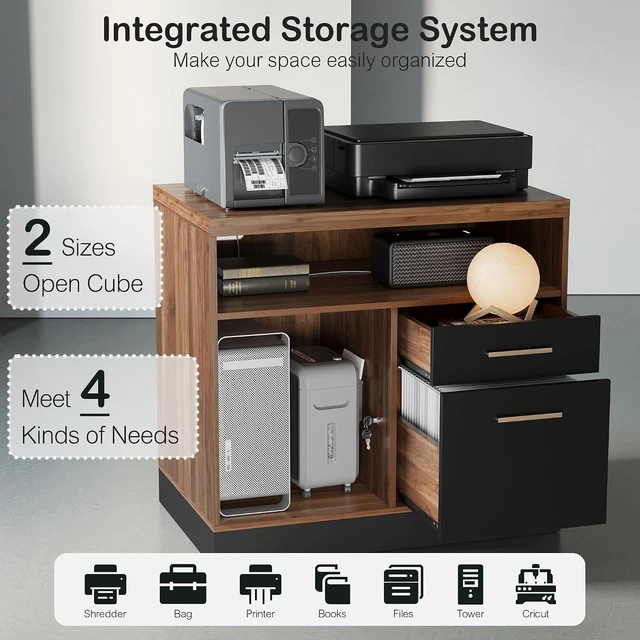Alt view image 7 of 7 - Lateral 2 Drawer File Cabinet with Lock for Home Office