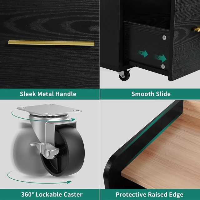 Alt view image 5 of 5 - File Cabinet Featuring Charging Station