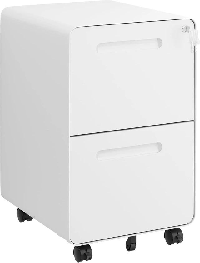Main image of 2 Drawer Mobile File Cabinet with Lock & 4 Keys
