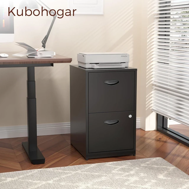 Alt view image 4 of 7 - 2 Drawer Metal File Cabinet with Lock for Office