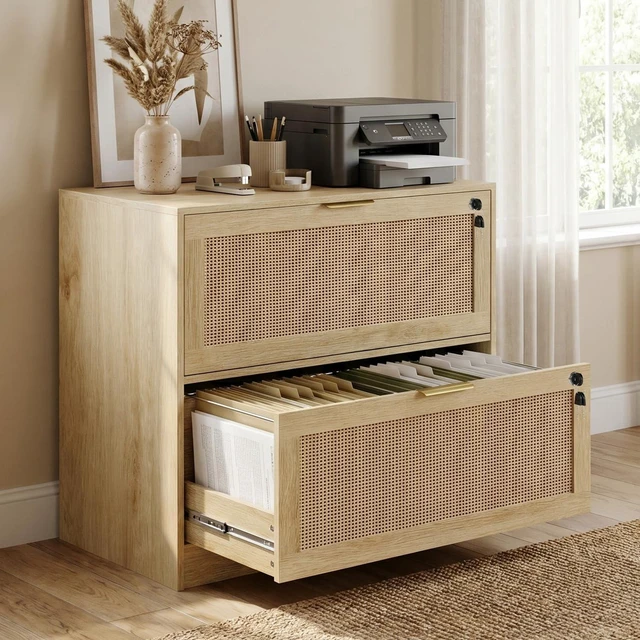 Main image of 2 Drawer Lateral File Cabinet with Lock, Printer Stand