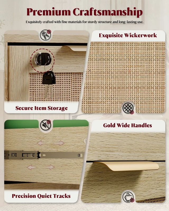 Alt view image 5 of 7 - 2 Drawer Lateral File Cabinet with Lock, Printer Stand