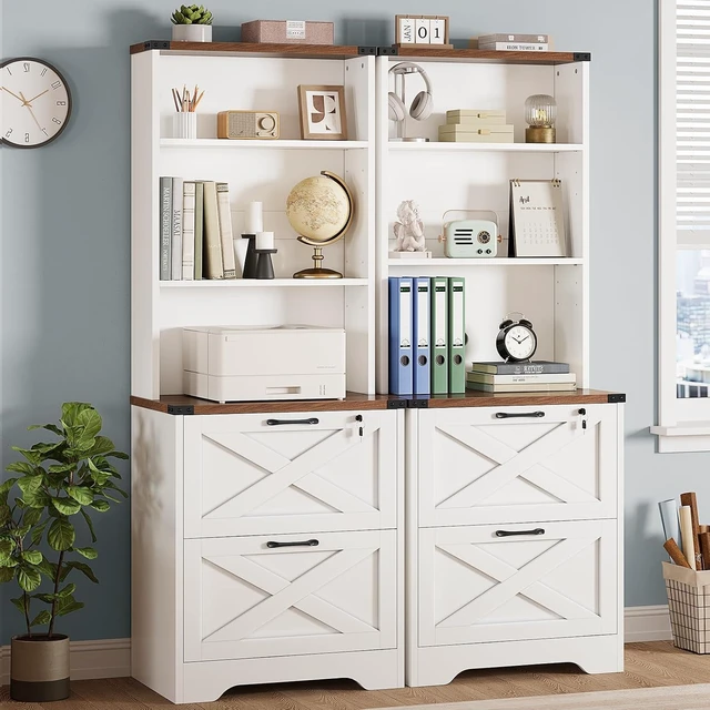 Alt view image 3 of 7 - 2 Drawer File Cabinet with Lock for Home Office