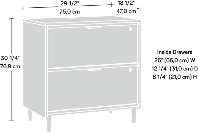 Alt view image 3 of 7 - Clifford Place Grand Walnut Lateral File