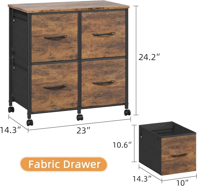 Alt view image 2 of 7 - 4 Drawer Lateral Mobile File Cabinet & Printer Stand