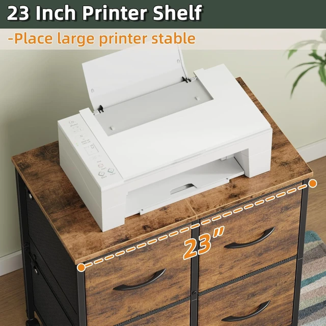 Alt view image 4 of 7 - 4 Drawer Lateral Mobile File Cabinet & Printer Stand