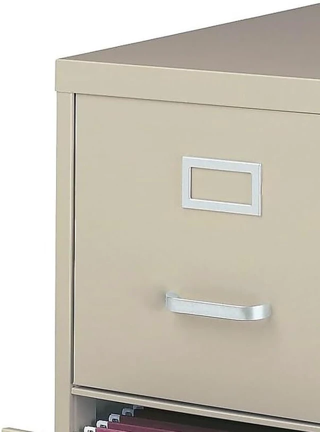 Alt view image 2 of 4 - 2-Drawer Vertical Letter File Cabinet, Lockable, 26.5 In D