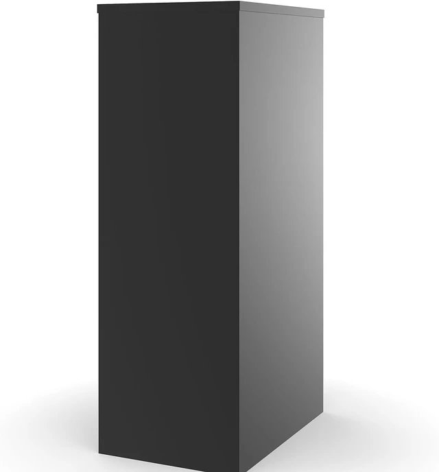 Alt view image 5 of 7 - Commercial 4-Drawer Vertical File Cabinet, Locking, Letter, Black, 22-inch D (22337D)