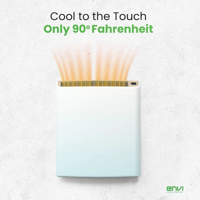 Alt view image 4 of 7 - Smart MAX 1000W Wi-Fi Plug-in Electric Wall Heater Energy Efficient for Large Rooms, App Controlled with Thermal Shut Off Switch, Works with Alexa & Google Home