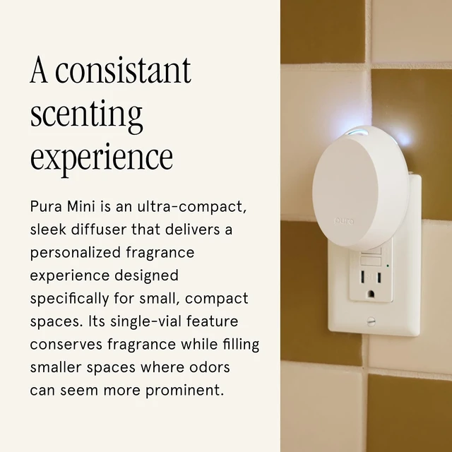 Alt view image 4 of 7 - Home Mini Fragrance Diffuser with 1 Scent Refill, Linens & Surf
