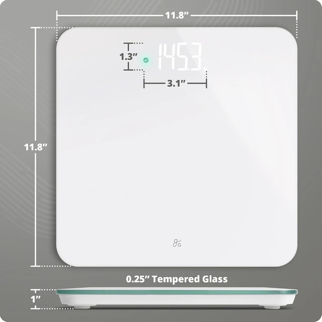 Alt view image 6 of 7 - AccuCheck Digital Bathroom Scale for Body Weight (White)