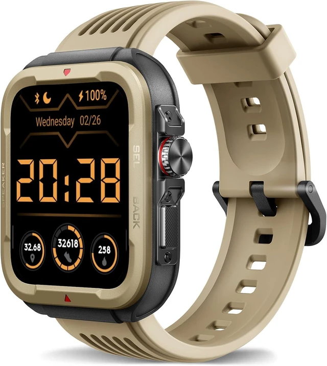 Main image of Smart Watch for Men Women (Answer/Make Call) Alexa Built in, 1.8" Fitness Tracker with 100 Sports Modes, Heart Rate Blood Oxygen, Sleep Monitoring, iPhone Android Compatible