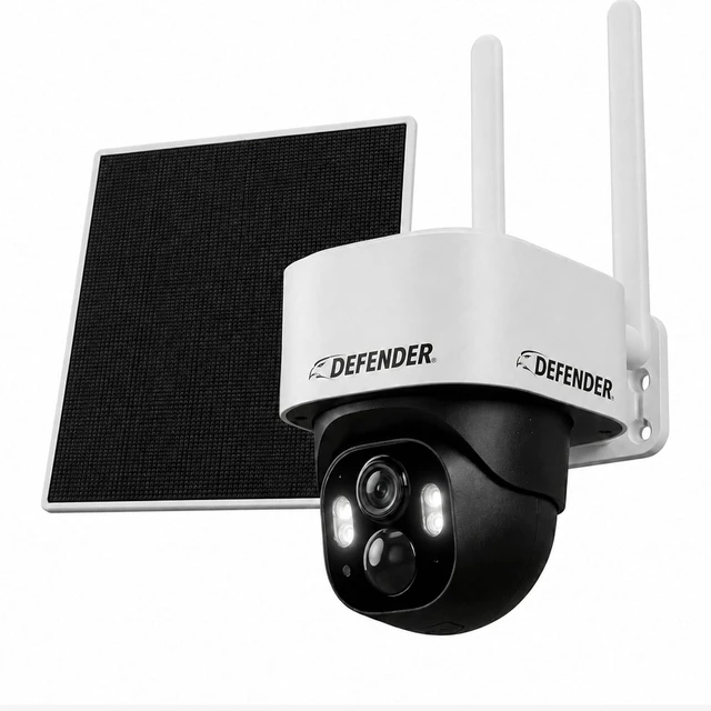 Main image of Frontier AI 2K+ 4G LTE Cellular Security Camera 360° PTZ, No WiFi, AI Tracking, Color Night Vision, 2-Way Talk, eSIM, 5W Solar Panel, Empower App (Paid Plan Required)