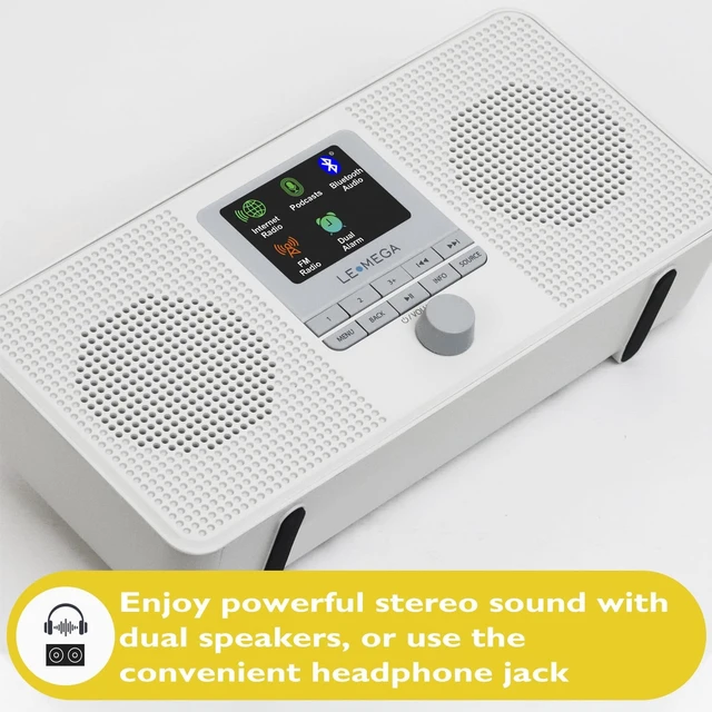 Alt view image 5 of 7 - IR4S Internet Radio Spotify, Podcasts, Bluetooth & FM, Stone Grey