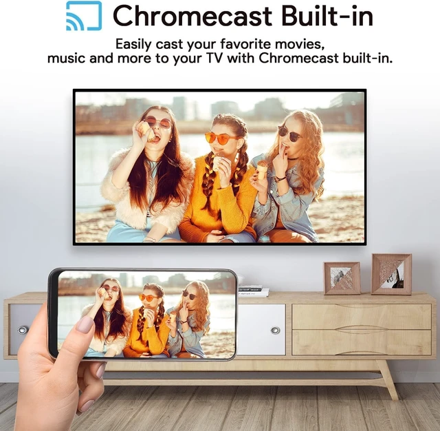 Alt view image 5 of 7 - Dcolor GD2 Android-Certified 4K TV Streamer Media Player Box Voice Assistant Remote, Chromecast Built-in, Smart Home Control, Netflix, Prime Video, HDR10, Dolby Audio, 32GB
