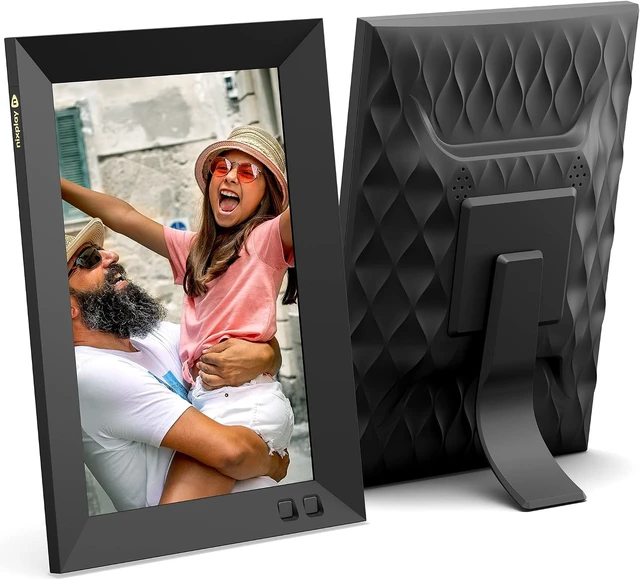 Alt view image 2 of 7 - Smart WiFi Digital Picture Frame 8 inch, Shared Family Albums, Mobile App & Email, Preload Content for a Gifted Frame, Black