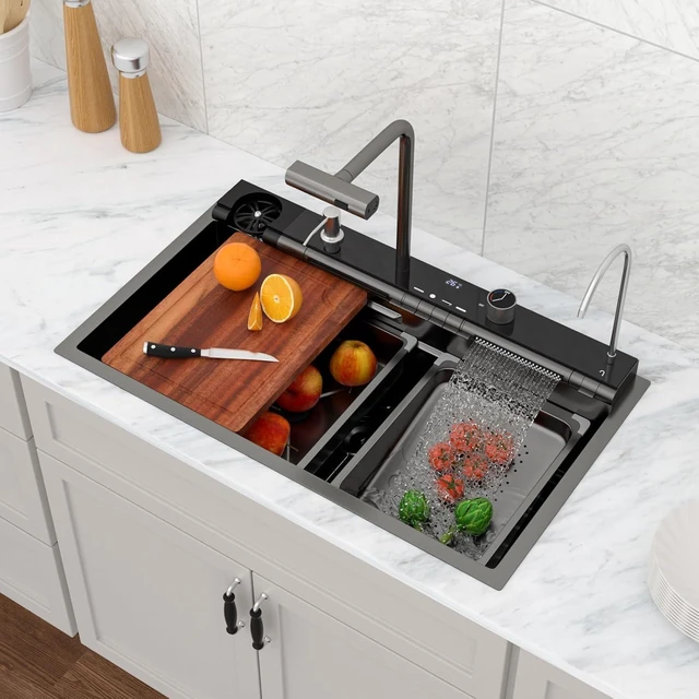 Main image of Waterfall Drop-In Kitchen Sink