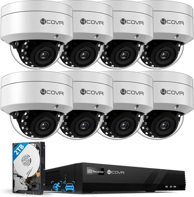 Main image of 4COVR PoE Home Security Camera System with 2TB HDD, LY54AX5M0808
