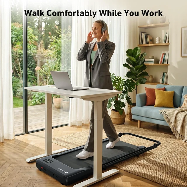 Alt view image 5 of 7 - Walking Pad Treadmill with Incline & Handlebar