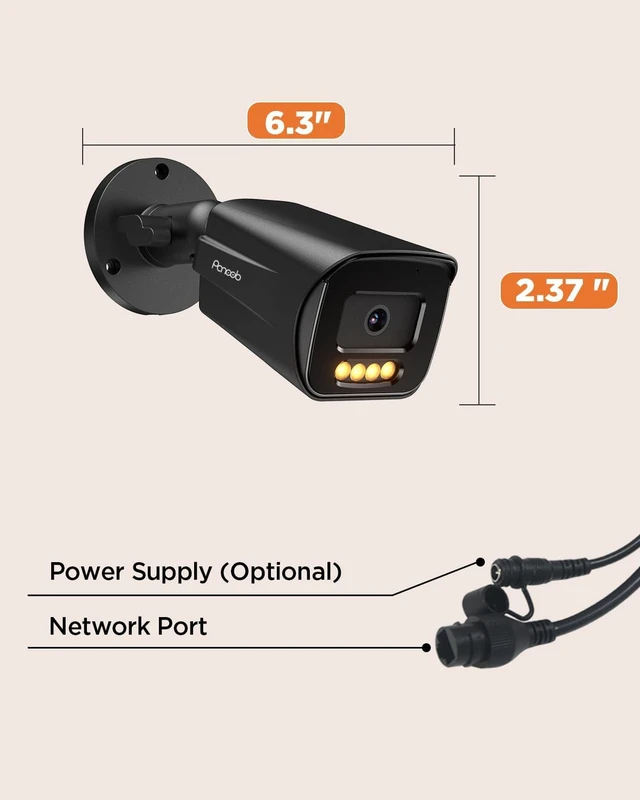 Alt view image 6 of 7 - 5MP Wired HD Outdoor Video Surveillance Security Camera, PB65A3-5MDL