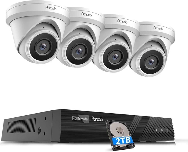 Main image of 4-Camera 8CH PoE Security System with 2TB HDD, PD93A0408-5M