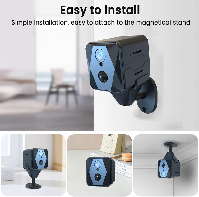 Alt view image 7 of 7 - 4K WiFi Hidden Spy Camera Durable Standby, Real-Time Recording, AI Motion Detection, Cloud & SD Storage, Auto Night Vision, Ideal Nanny Cam