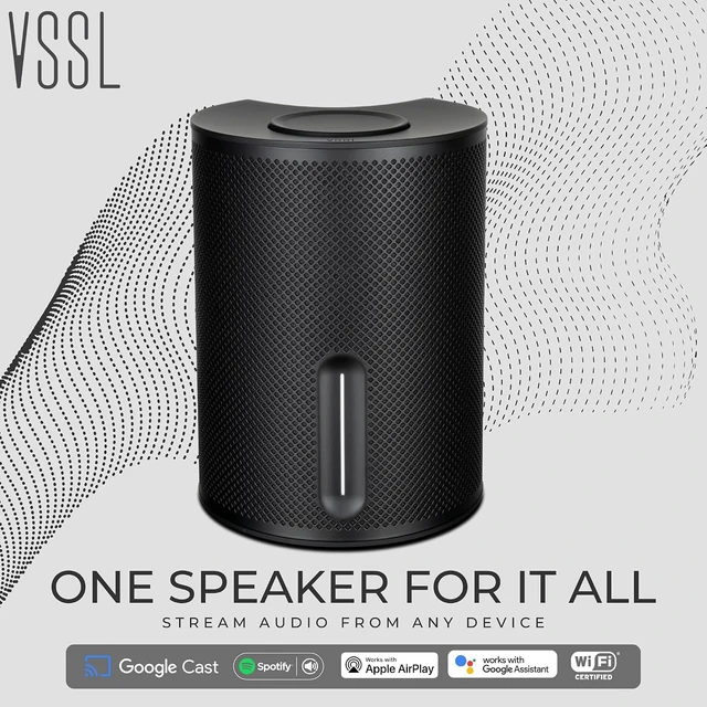 Alt view image 2 of 7 - SX Wireless Smart Speaker AirPlay 2, Google Cast & Spotify Connect