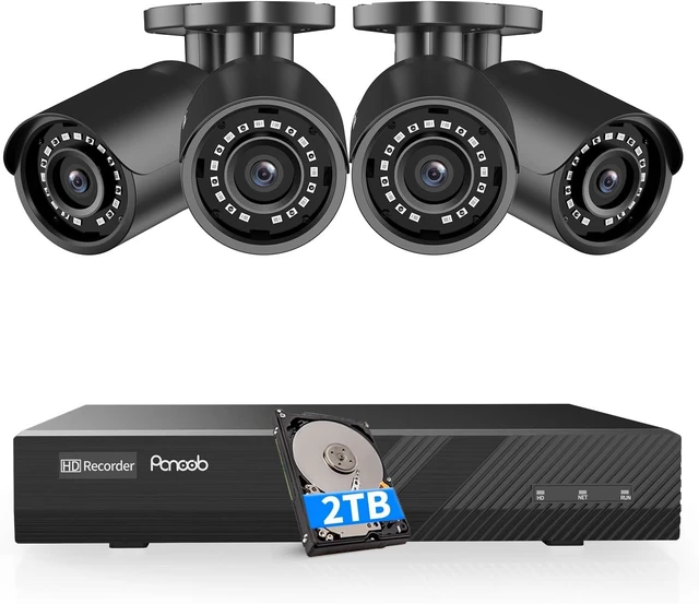 Main image of 4-Camera 8-Channel PoE Security System with 2TB HDD, PB37F30408-5M