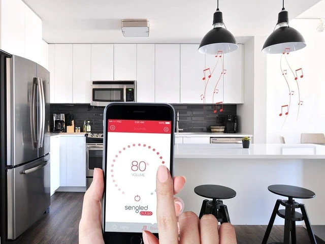 Alt view image 7 of 7 - Pulse LED Smart Bulb with JBL Bluetooth Speaker App Controlled, up to 8 BR30 Bulbs, E26 Base, Alexa Compatible, Candy Red, 2 Pack