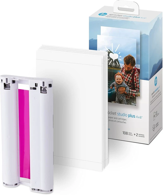 Alt view image 3 of 5 - Sprocket Studio Plus 4x6 Wireless Instant Photo Printer 118 Sheets + 2 Cartridges, Travel Case, Premium Dye Sublimation, Editing App