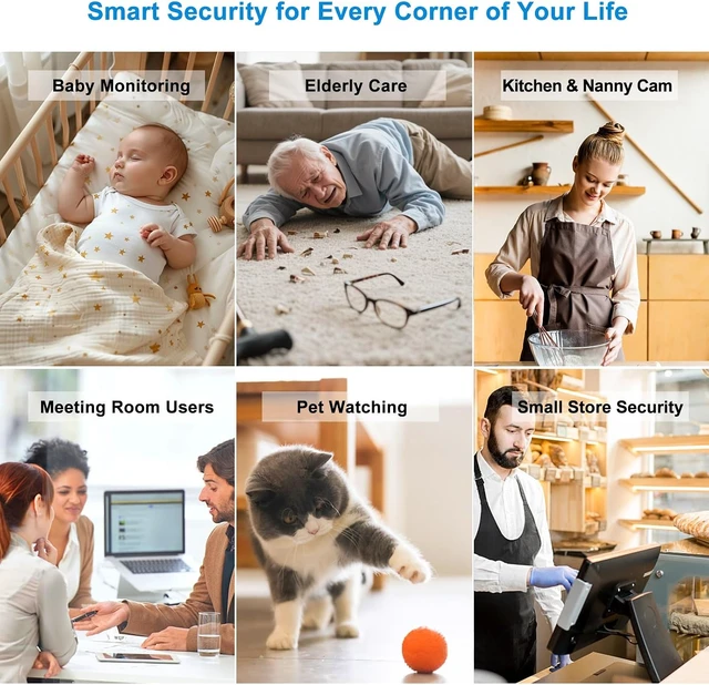 Alt view image 4 of 7 - 4K Mini WiFi Nanny Cam Indoor Home Security Surveillance
