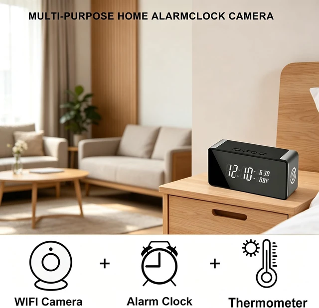Alt view image 5 of 7 - 4K Mini WiFi Nanny Cam Indoor Home Security Surveillance