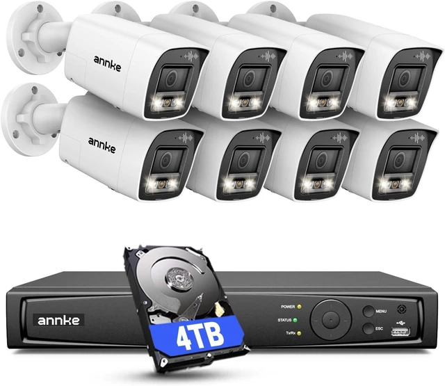 Main image of 16-Channel 4K PoE Security Camera System Two-Way Audio, 4TB HDD