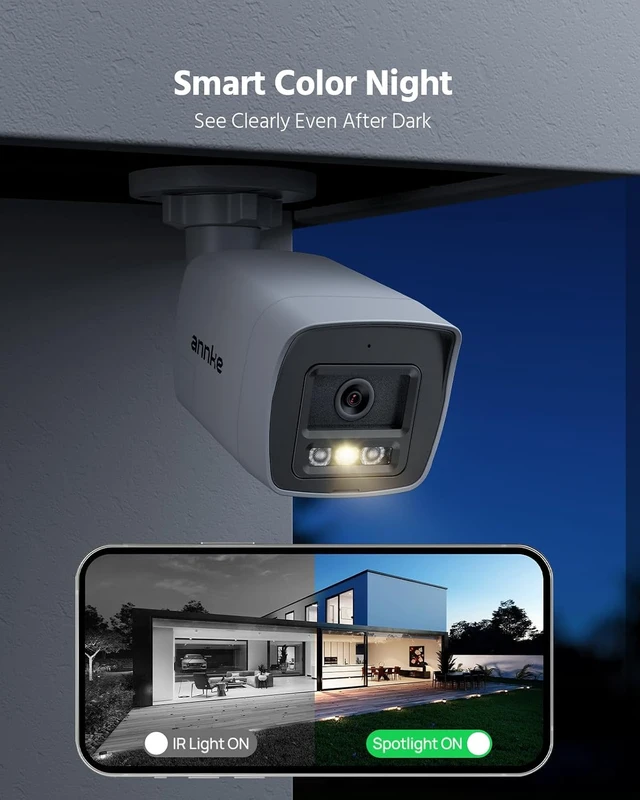 Alt view image 6 of 7 - 16-Channel 4K PoE Security Camera System Two-Way Audio, 4TB HDD