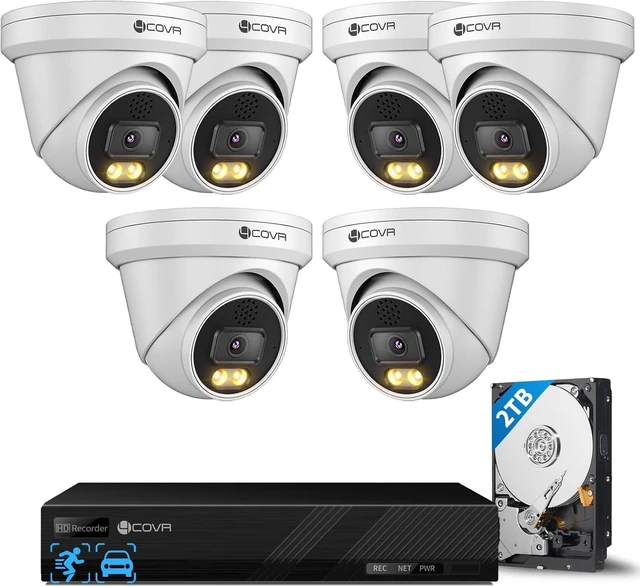 Main image of 4COVR PoE Security Camera System with 2TB HDD, LY97KA5M0806-1