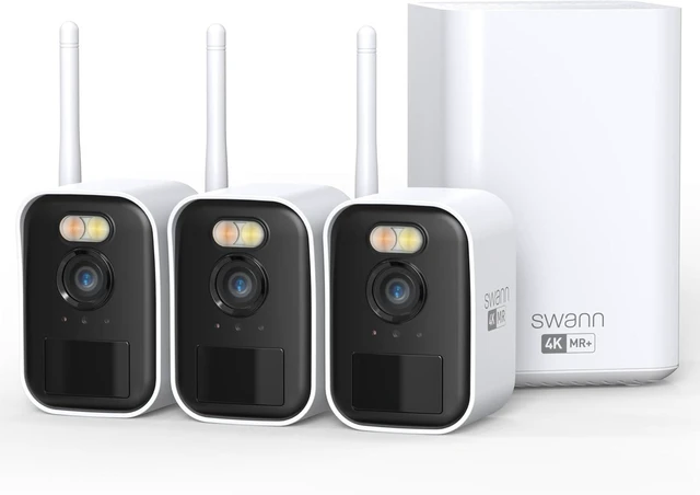 Main image of MaxRanger4K Mini Long-Range Wireless Security Camera System 3-Pack 4K Cameras, Wi-Fi HaLow up to 1000ft, Local Storage, No Monthly Fees