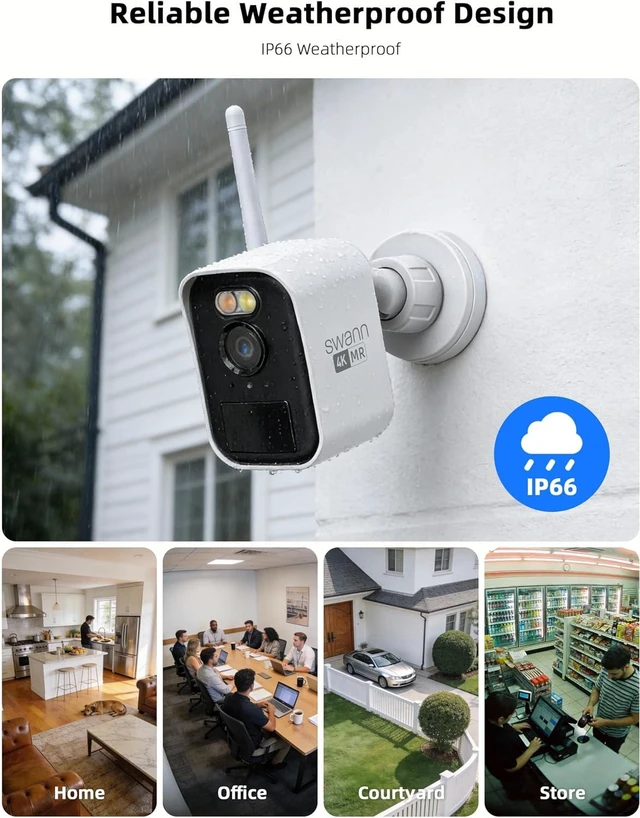 Alt view image 6 of 7 - MaxRanger4K Mini Long-Range Wireless Security Camera System 3-Pack 4K Cameras, Wi-Fi HaLow up to 1000ft, Local Storage, No Monthly Fees